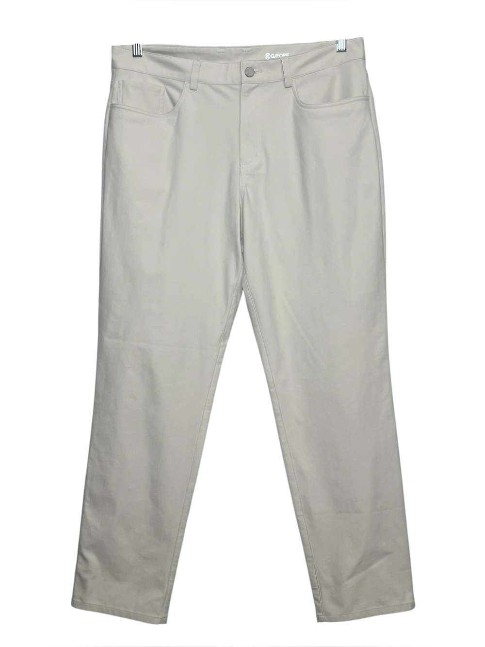G/FORE Mens Golf Pants Straight Leg 5-Pocket Beige Performance Size 34x30